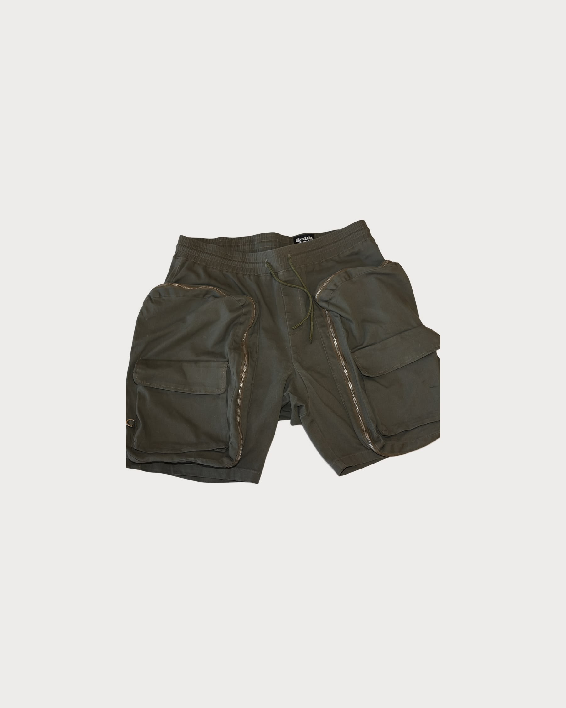 RIS Olive Cargo Shorts