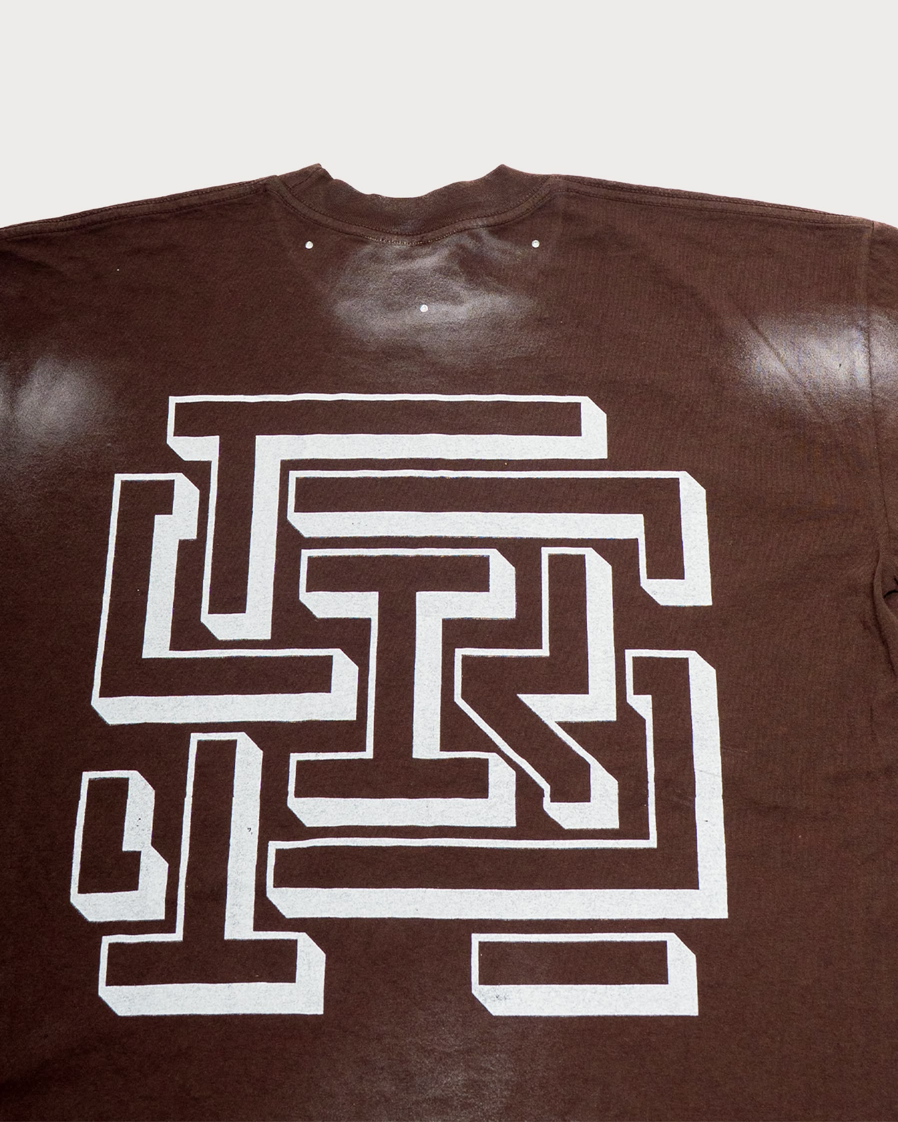 Mocha Rhinestone Logo Tee